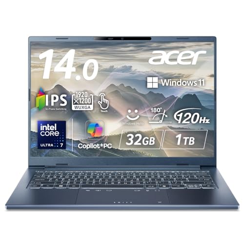 軽量 タッチパネル バッテリ◎ フルHD i7-7 SSD256GB オフィス Amazon.co.jp: Acer Swift Go 14 AI インテル Core Ultra 7 IPS 非光沢